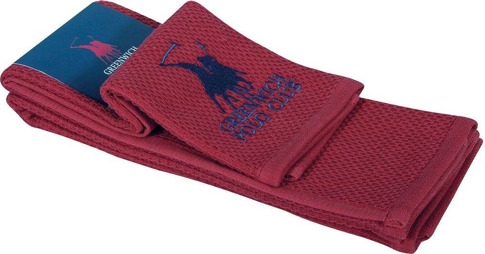 ΠΕΤΣΕΤΕΣ ΚΟΥΖΙΝΑΣ GREENWICH POLO CLUB ESSENTIAL 2802 ΚΟΚΚΙΝΟ 2TMX 40Χ60CM GREENWICH POLO CLUB