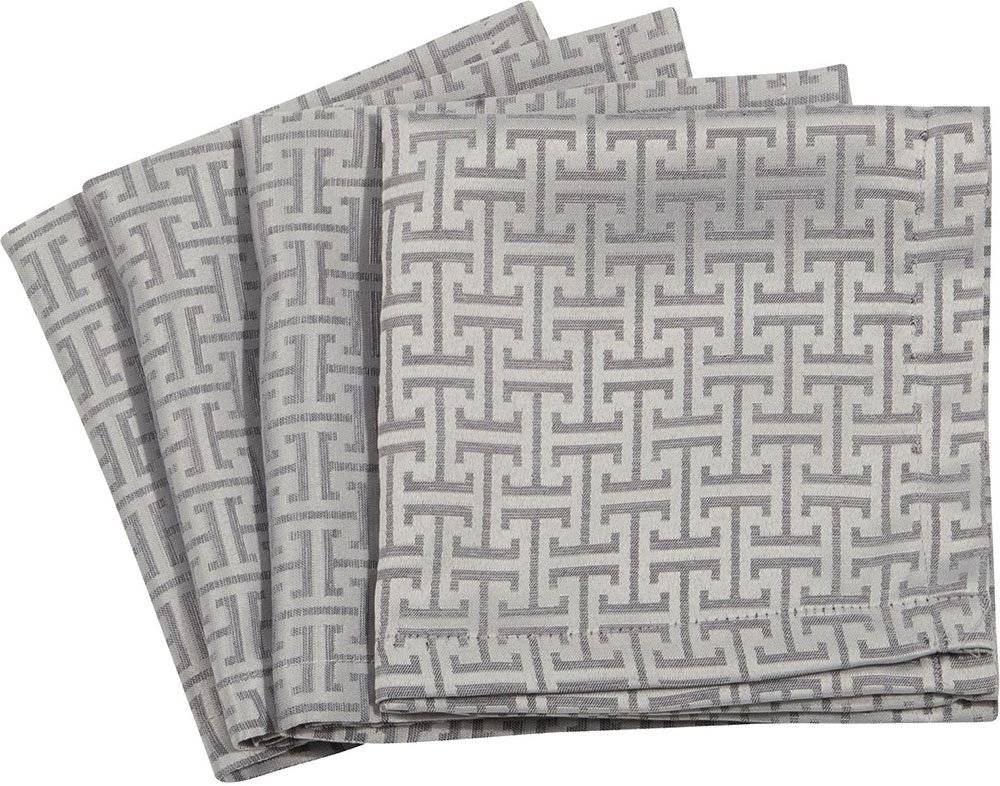 Σετ Πετσέτες Φαγητού 4 Τεμαχίων Greenwich Polo Club 3005 Grey 40x40