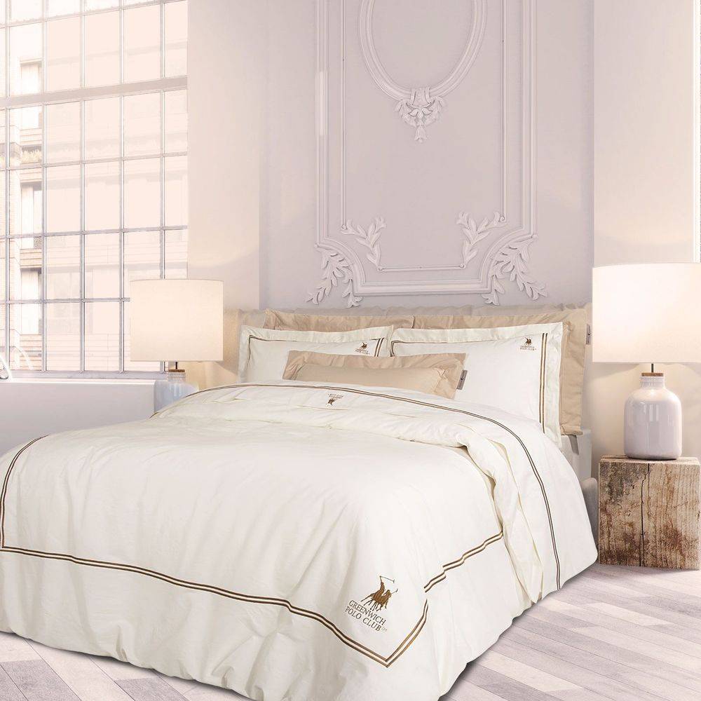 ΣΕΝΤΟΝΙΑ KING SIZE GREENWICH POLO CLUB 2128 ΙΒΟΥΑΡ ΣΕΤ 4 ΤΜΧ (270X280CM)