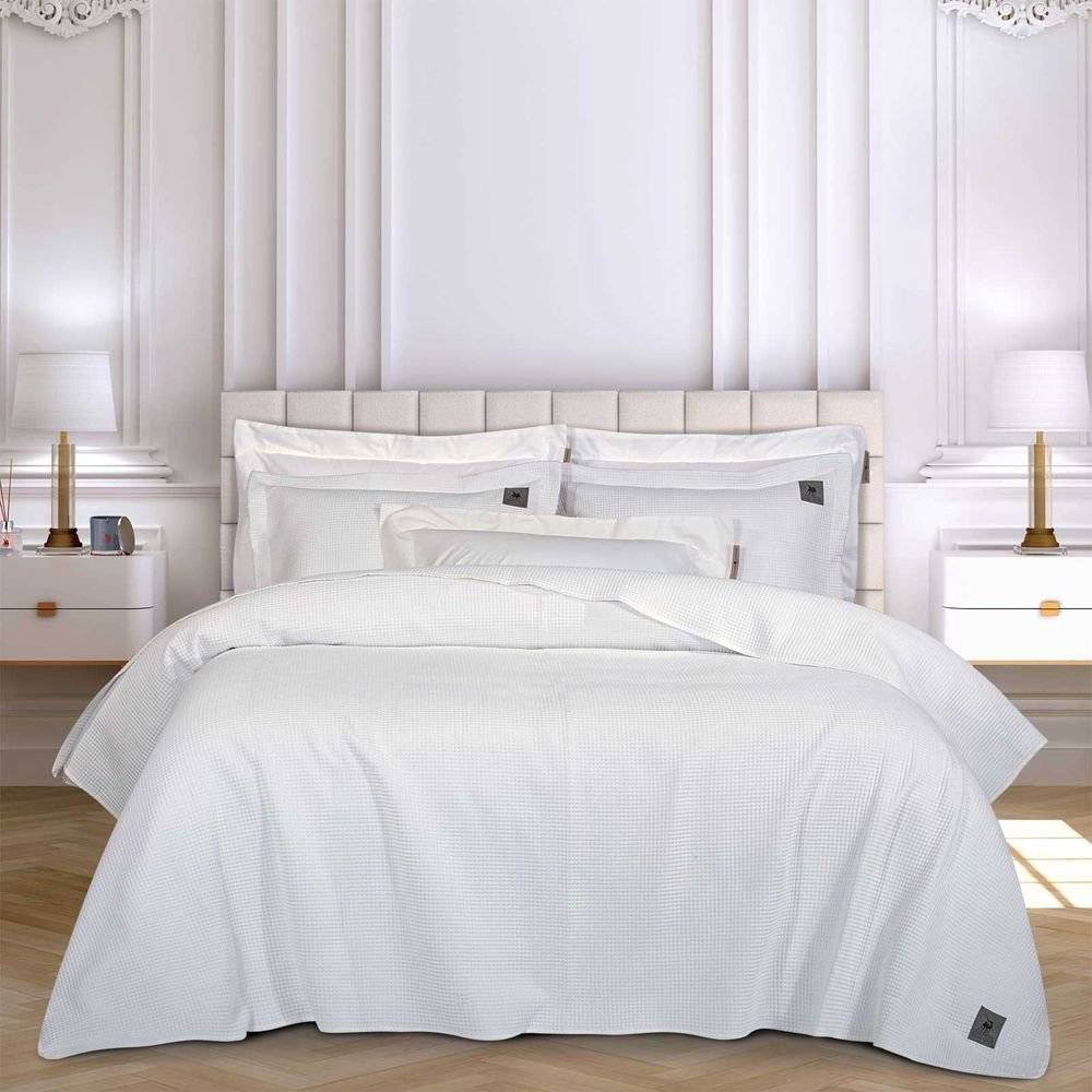 ΚΟΥΒΕΡΛΙ KING SIZE GREENWICH POLO CLUB 3494 ΛΕΥΚΟ 240Χ250CM GREENWICH POLO CLUB