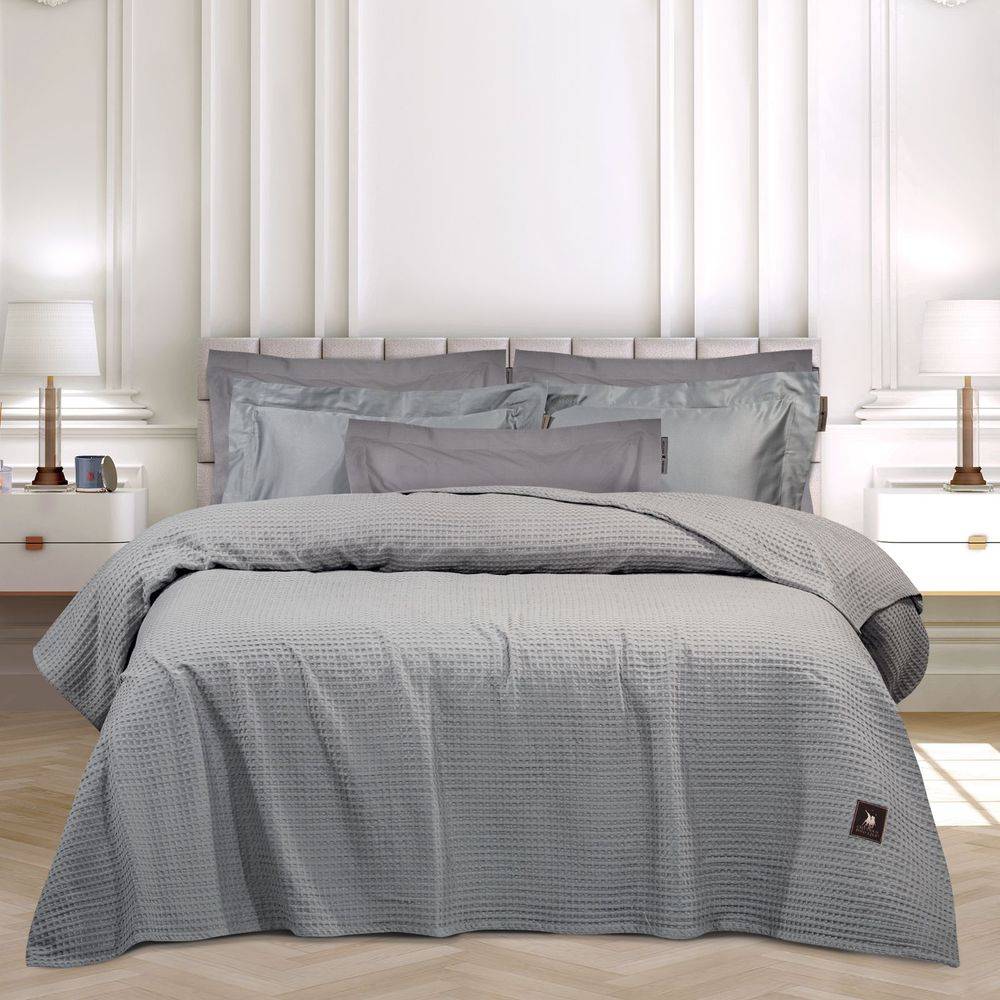 ΚΟΥΒΕΡΤΑ ΥΠΕΡΔΙΠΛΗ GREENWICH POLO CLUB 3456 ΓΚΡΙ ΠΙΚΕ (220X240CM) GREENWICH POLO CLUB