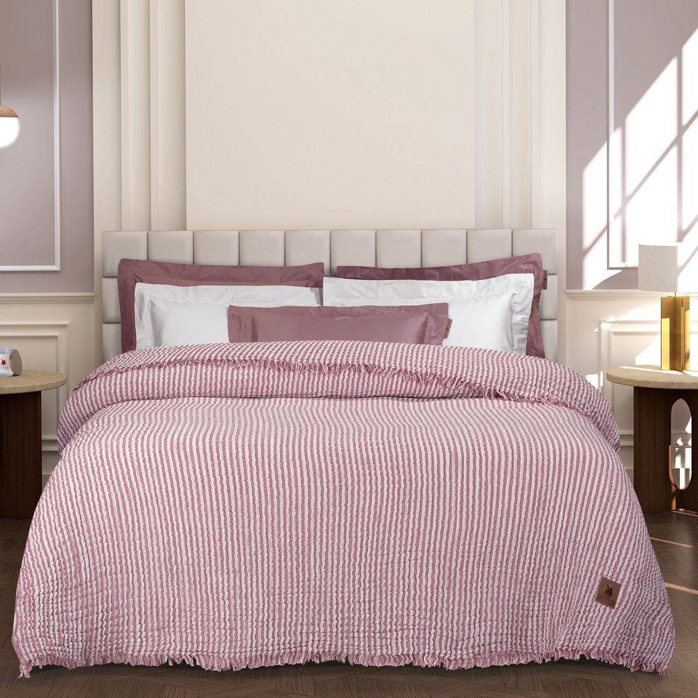 ΚΟΥΒΕΡΤΑ ΥΠΕΡΔΙΠΛΗ GREENWICH POLO CLUB 3466 NUDE (220X240CM) GREENWICH POLO CLUB