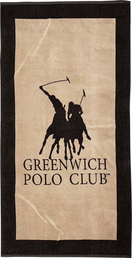 GREENWICH POLO CLUB ΠΕΤΣΕΤΑ ΘΑΛΑΣΣΗΣ GREENWICH POLO CLUB 4020 ΜΑΥΡΟ/ΜΠΕΖ (90Χ180CM)