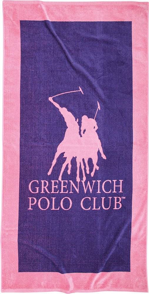 ΠΕΤΣΕΤΑ ΘΑΛΑΣΣΗΣ GREENWICH POLO CLUB 4001 ΡΟΖ/ΜΩΒ (90Χ180CM) GREENWICH POLO CLUB