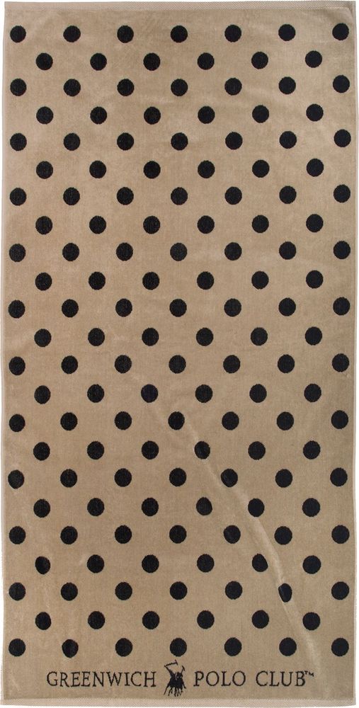 GREENWICH POLO CLUB ΠΕΤΣΕΤΑ ΘΑΛΑΣΣΗΣ GREENWICH POLO CLUB 4071 TAUPE/BLACK (90Χ170CM)