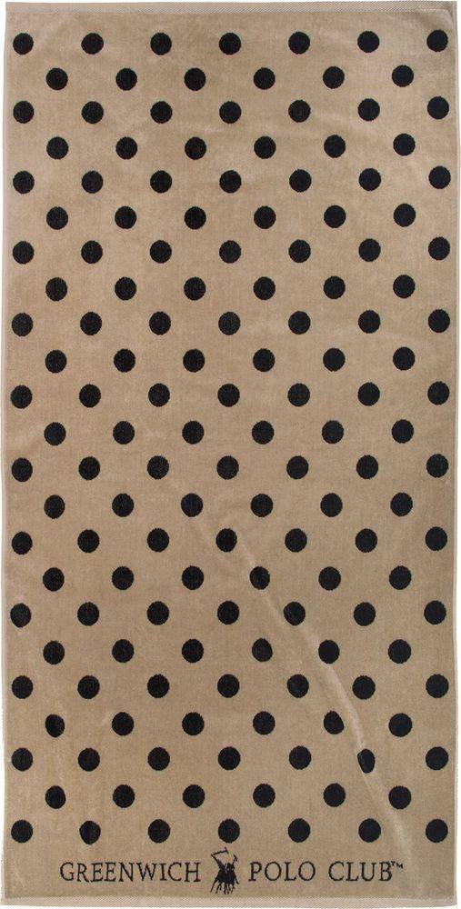Πετσέτα Θαλάσσης Greenwich Polo Club 4071 Black- Taupe 90x170