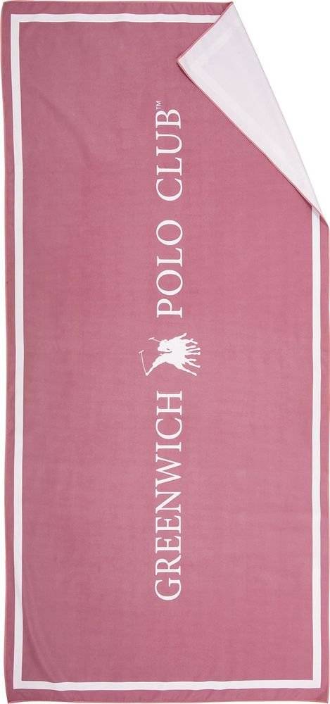 Πετσέτα Θαλάσσης Greenwich Polo Club 4030 Beige- Dark Rose 80x170