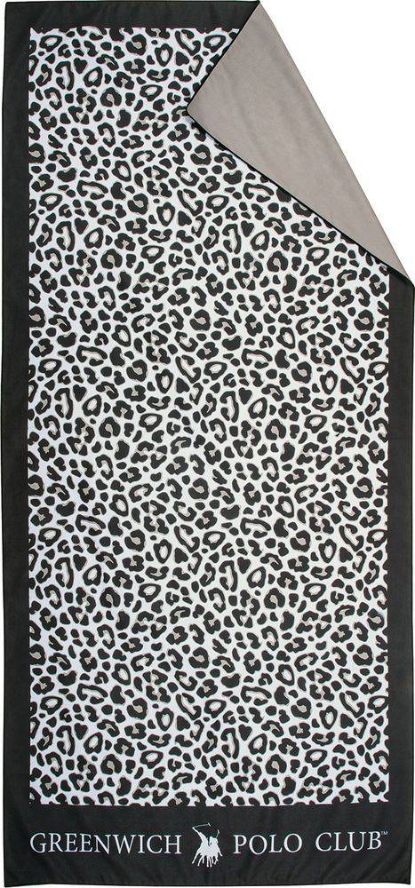 Πετσέτα Θαλάσσης Greenwich Polo Club 4036 Black- Taupe 80x170