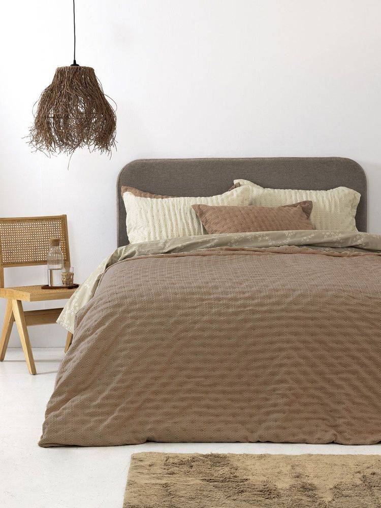 ΚΟΥΒΕΡΛΙ ΥΠΕΡΔΙΠΛΟ PALAMAIKI HOME TOT MOKA (220X240CM)