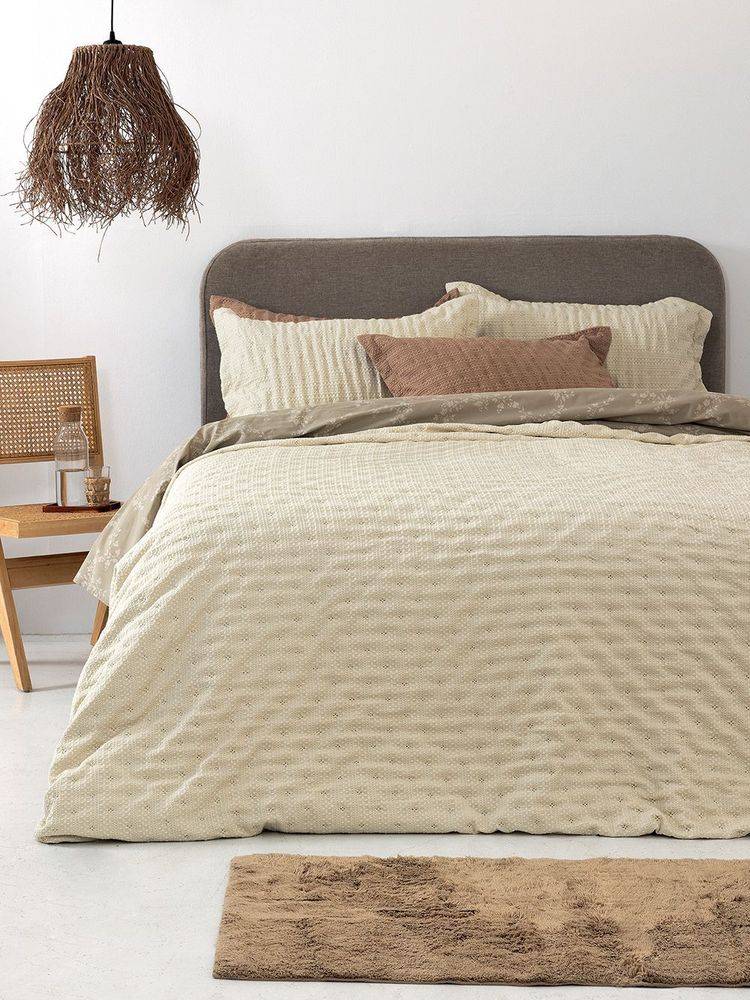 ΚΟΥΒΕΡΛΙ ΥΠΕΡΔΙΠΛΟ PALAMAIKI HOME TOT IVORY (220X240CM) ΠΑΛΑΜΑΙΚΗ