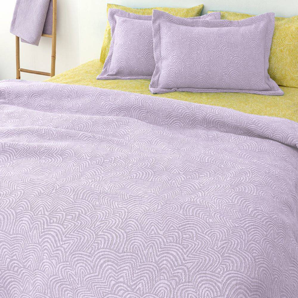 ΚΟΥΒΕΡΤΑ ΥΠΕΡΔΙΠΛΗ PALAMAIKI HOME MATELASSE ADEL LILAC (230X260CM)