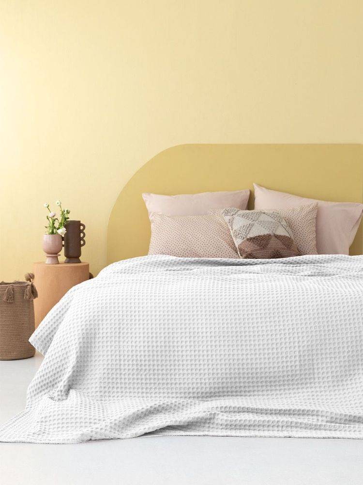 ΚΟΥΒΕΡΤΑ ΥΠΕΡΔΙΠΛΗ PALAMAIKI HOME MARCIE WHITE ΠΙΚΕ (250X240CM) ΠΑΛΑΜΑΙΚΗ