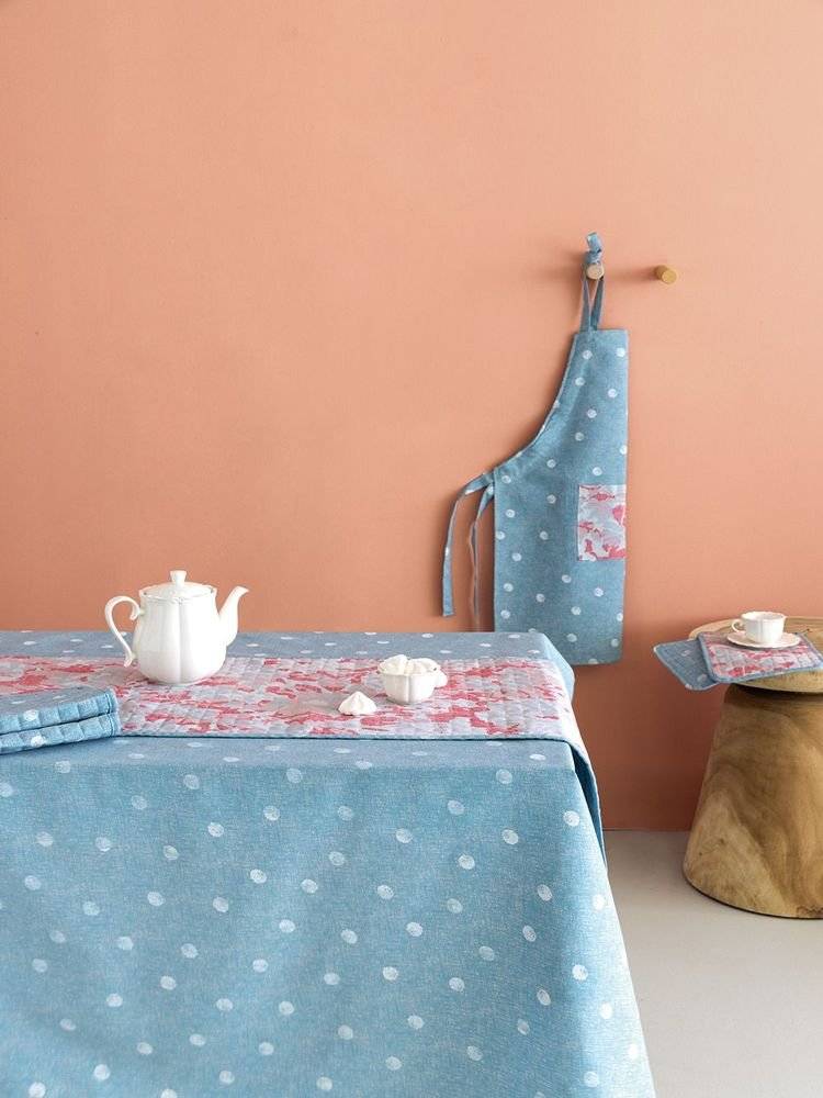 ΤΡΑΠΕΖΟΜΑΝΤΗΛΟ PALAMAIKI HOME TAT13 ΓΑΛΑΖΙΟ 140X180CM ΠΑΛΑΜΑΙΚΗ