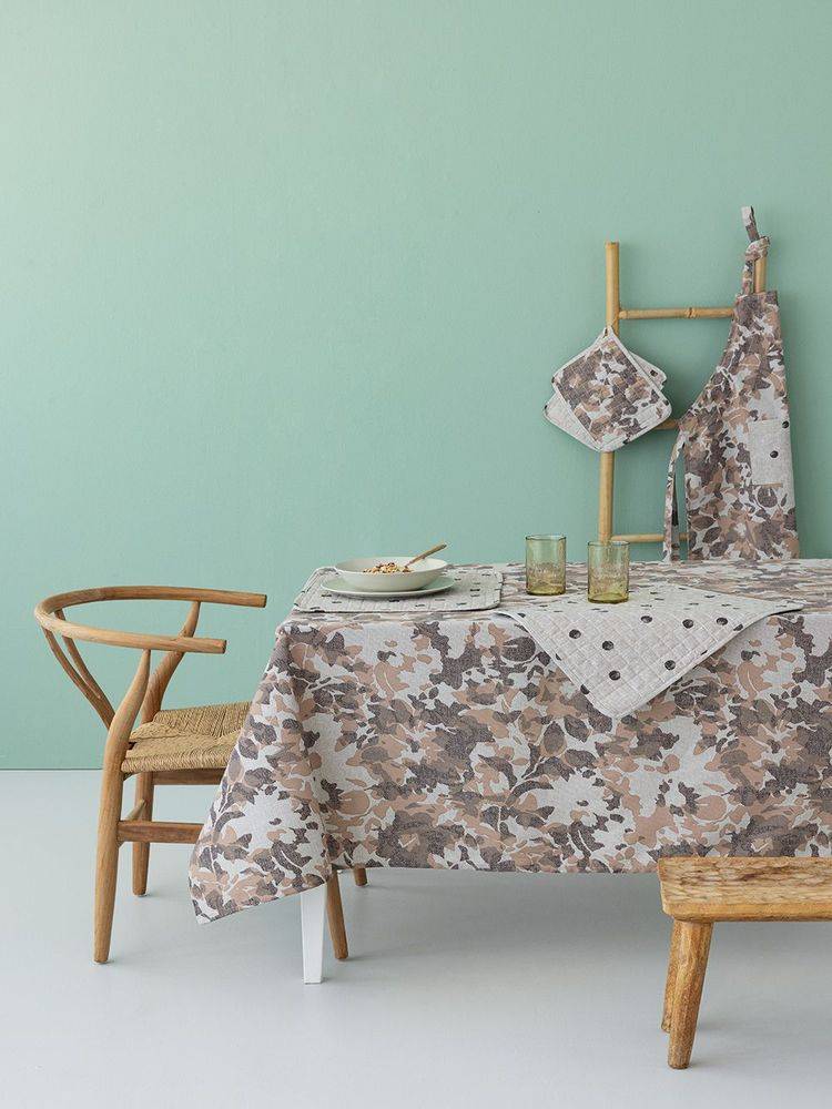 ΤΡΑΠΕΖΟΜΑΝΤΗΛΟ PALAMAIKI HOME TAT20 ΜΠΕΖ/ΚΑΦΕ 140X180CM