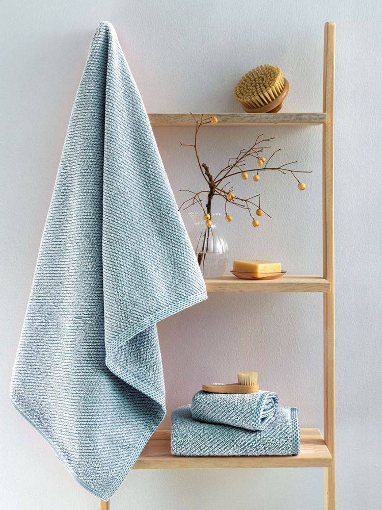 ΣΕΤ ΠΕΤΣΕΤΕΣ ΜΠΑΝΙΟΥ PALAMAIKI HOME HARVEY BLUE 3ΤΜΧ