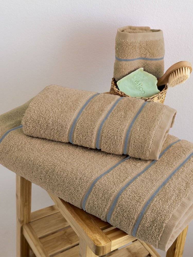 ΣΕΤ ΠΕΤΣΕΤΕΣ ΜΠΑΝΙΟΥ PALAMAIKI HOME JODI BEIGE 3ΤΜΧ