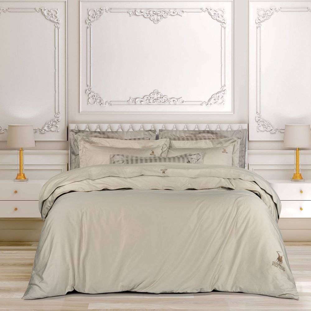 ΣΕΝΤΟΝΙΑ KING SIZE GREENWICH POLO CLUB 2181 TAUPE ΣΕΤ 4 ΤΜΧ (250X270CM)
