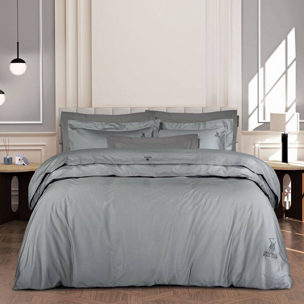 ΣΕΝΤΟΝΙΑ KING SIZE GREENWICH POLO CLUB 2179 GREY ΣΕΤ 4 ΤΜΧ (250X270CM)