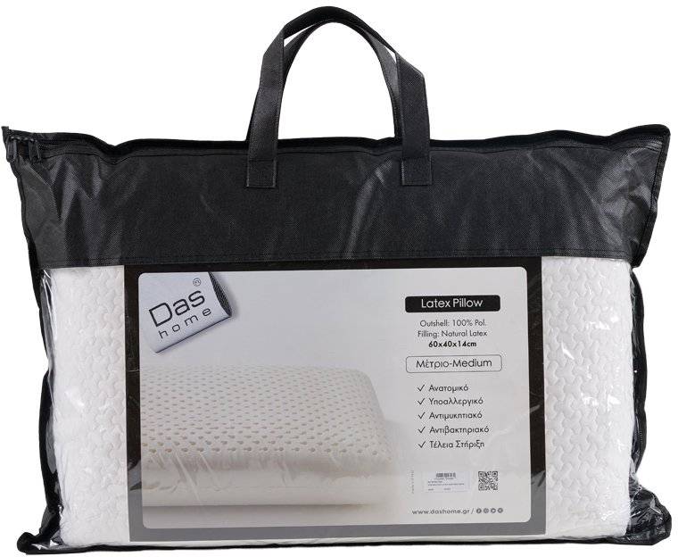 ΜΑΞΙΛΑΡΙ DAS HOME LATEX ANATOMIC 1038 60X40CM DAS HOME