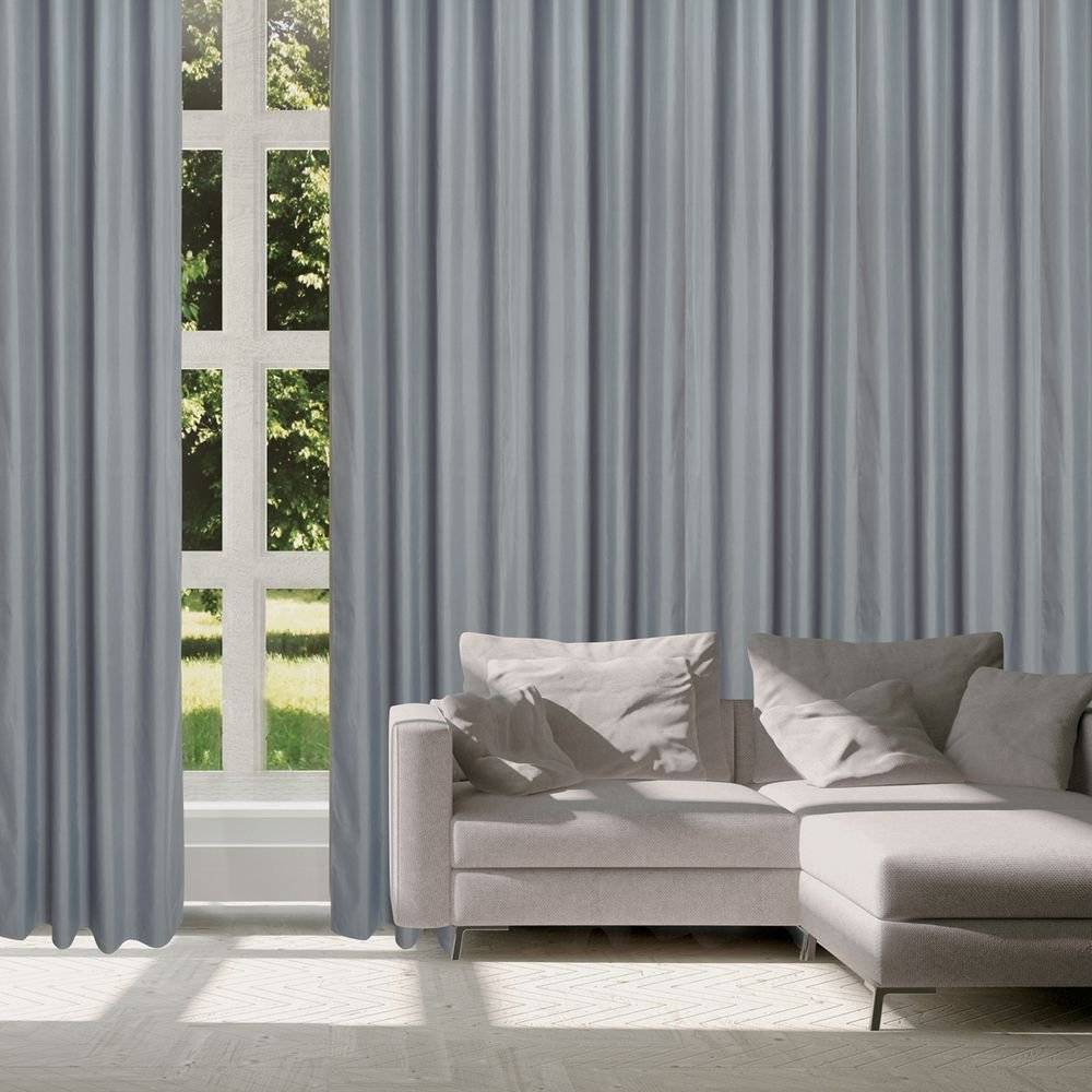 ΚΟΥΡΤΙΝΑ ΜΕ ΚΡΙΚΟΥΣ DAS HOME 2256 ΣΚΟΥΡΟ ΓΚΡΙ (140Χ270CM) DAS HOME