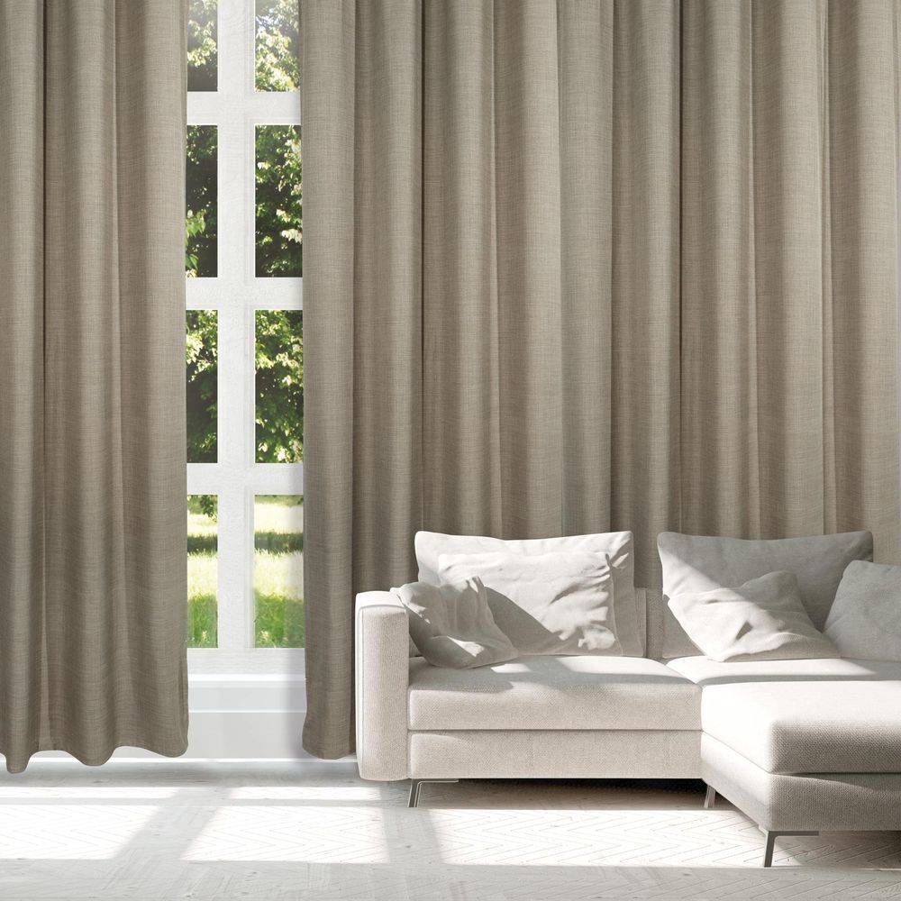 ΚΟΥΡΤΙΝΑ ΜΕ ΚΡΙΚΟΥΣ DAS HOME 2243 ΚΑΦΕ (140Χ270CM) DAS HOME