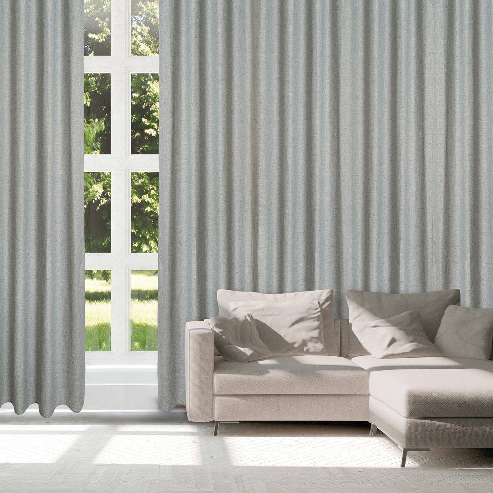 ΚΟΥΡΤΙΝΑ ΜΕ ΚΡΙΚΟΥΣ DAS HOME 2252 ΓΚΡΙ (140Χ270CM) DAS HOME