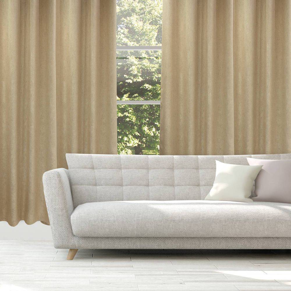 ΚΟΥΡΤΙΝΑ ΜΕ ΚΡΙΚΟΥΣ DAS HOME 2247 ΜΠΕΖ (140Χ270CM) DAS HOME