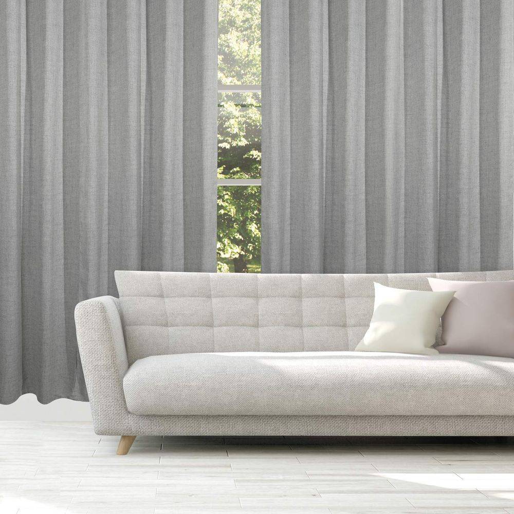 ΚΟΥΡΤΙΝΑ ΜΕ ΚΡΙΚΟΥΣ DAS HOME 2237 ΑΝΟΙΧΤΟ ΓΚΡΙ (140Χ270CM) DAS HOME