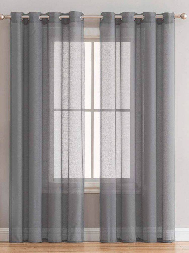 ΠΑΛΑΜΑΙΚΗ ΚΟΥΡΤΙΝΑ ΜΕ ΤΡΟΥΚΣ PALAMAIKI HOME BELE GREY (140Χ260CM)