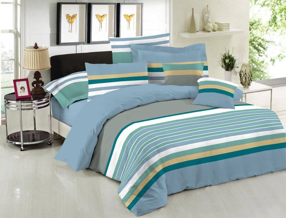 ΣΕΝΤΟΝΙΑ ΥΠΕΡΔΙΠΛΑ LE BLANC PREMIUM NEVADA BLUE ΣΕΤ 4ΤΜΧ (240X270CM)