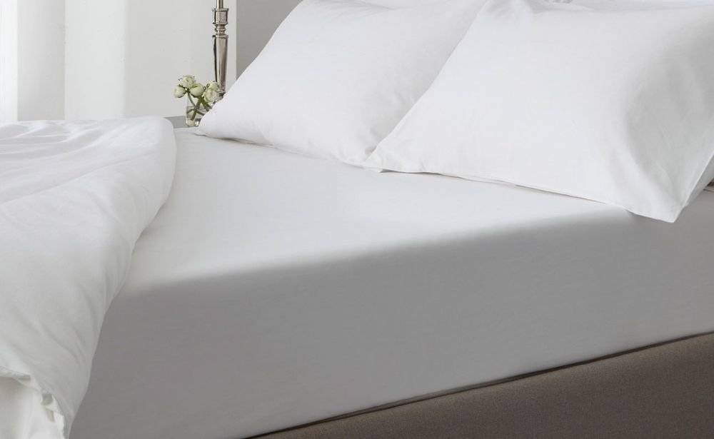 ΣΕΝΤΟΝΙΑ KING SIZE ΚΟΜΒΟΣ SATIN PLAIN ΛΕΥΚΟ ΣΕΤ 4ΤΜΧ (250X280CM)