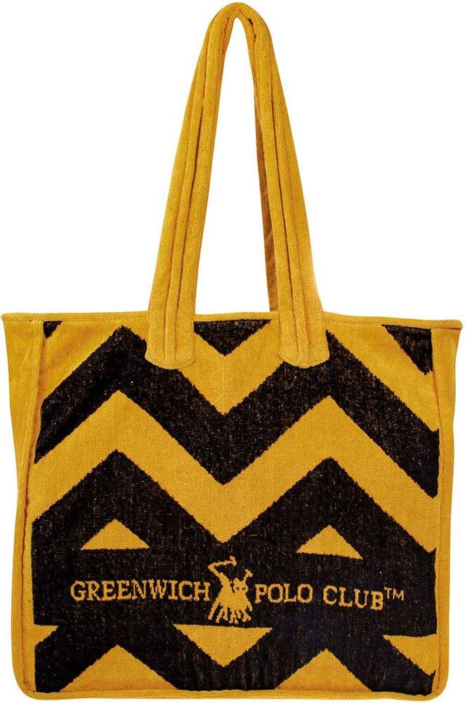 ΤΣΑΝΤΑ ΘΑΛΑΣΣΗΣ GREENWICH POLO CLUB 3650 BLACK/OCHRE (42Χ45CM) GREENWICH POLO CLUB
