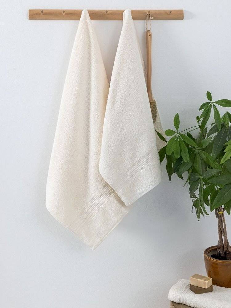 ΠΑΛΑΜΑΙΚΗ ΣΕΤ ΠΕΤΣΕΤΕΣ ΜΠΑΝΙΟΥ PALAMAIKI HOME BLAN ECRU 3ΤΜΧ