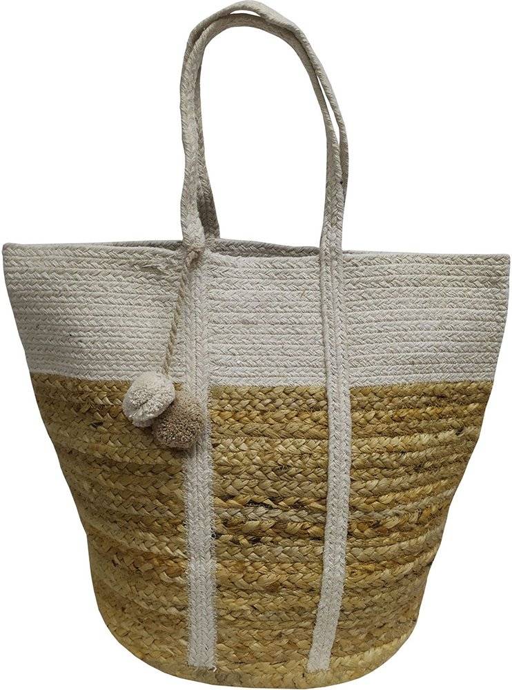 ΤΣΑΝΤΑ ΘΑΛΑΣΣΗΣ ΚΟΜΒΟΣ ΓΙΟΥΤΑ NATURAL/OFF WHITE DESIGN 10 (40X50CM)