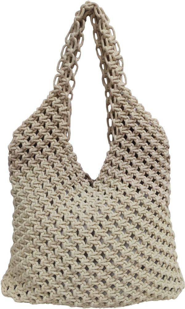 ΤΣΑΝΤΑ MACRAME ΚΟΜΒΟΣ ΒΑΜΒΑΚΙ NATURAL PLAIN (40X35CM)