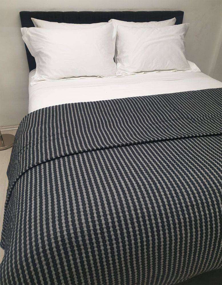 ΚΟΥΒΕΡΤΑ ΜΟΝΗ ΚΟΜΒΟΣ ΥΦΑΝΤΗ BLACK/LIGHT GREY (170X250CM) ΚΟΜΒΟΣ