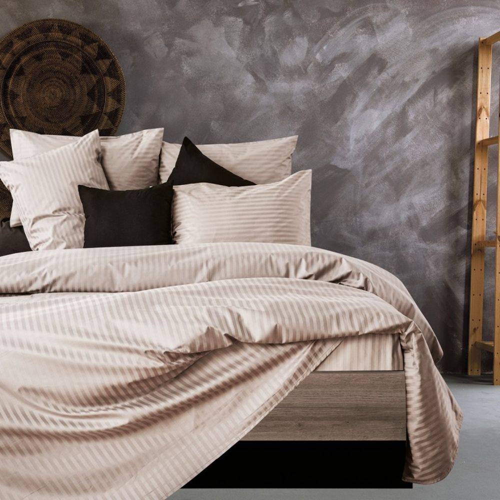 ΣΕΝΤΟΝΙΑ ΥΠΕΡΔΙΠΛΑ SB HOME LUSSO TAUPE ΣΕΤ 4ΤΜΧ ΧΩΡΙΣ ΛΑΣΤΙΧΟ (250X280CM) SB HOME