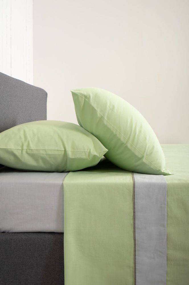 BIOKARPET HOME ΣΕΤ ΣΕΝΤΟΝΙΑ ΥΠΕΡΔΙΠΛΑ ΒΙΟΚΑΡΠΕΤ HOME VIEW LIME - LT GREY ΧΩΡΙΣ ΛΑΣΤΙΧΟ 240Χ260CM