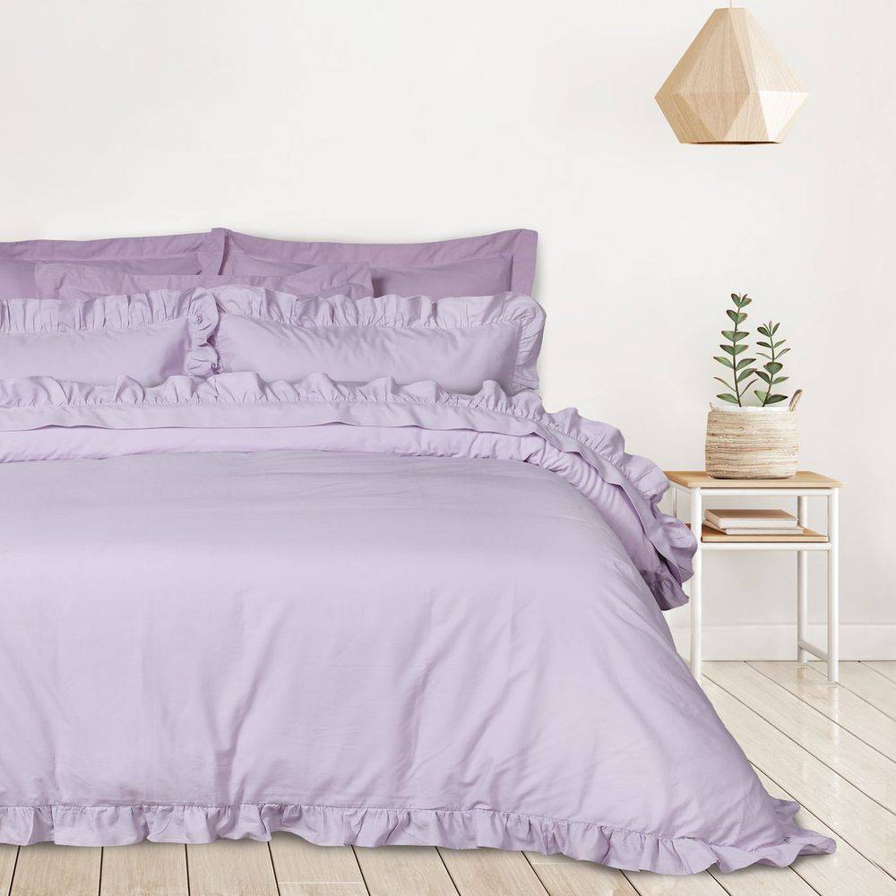 ΣΕΝΤΟΝΙΑ ΥΠΕΡΔΙΠΛΑ DAS HOME DAILY 3167 LILAC ΣΕΤ 4 ΤΜΧ (240X270CM) DAS HOME