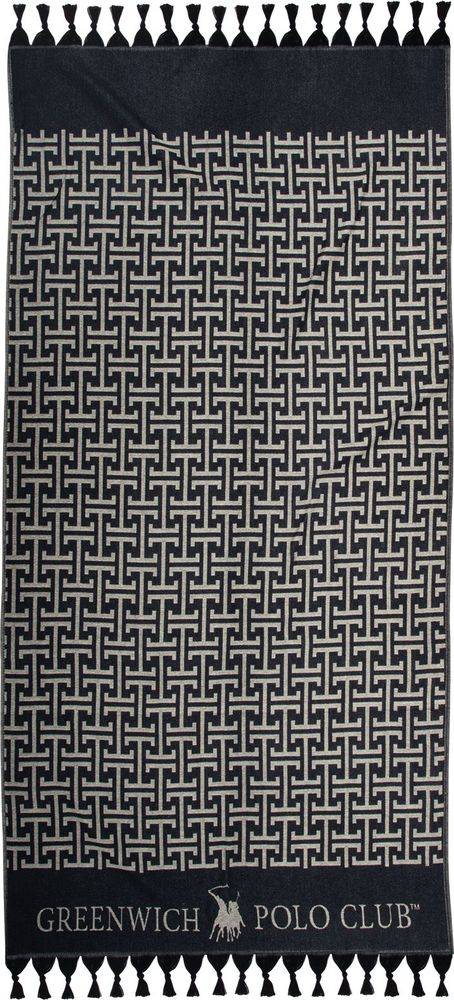 ΠΕΤΣΕΤΑ-ΠΑΡΕΟ ΘΑΛΑΣΣΗΣ GREENWICH POLO CLUB 4056 BLACK/GREY (90Χ170CM) GREENWICH POLO CLUB