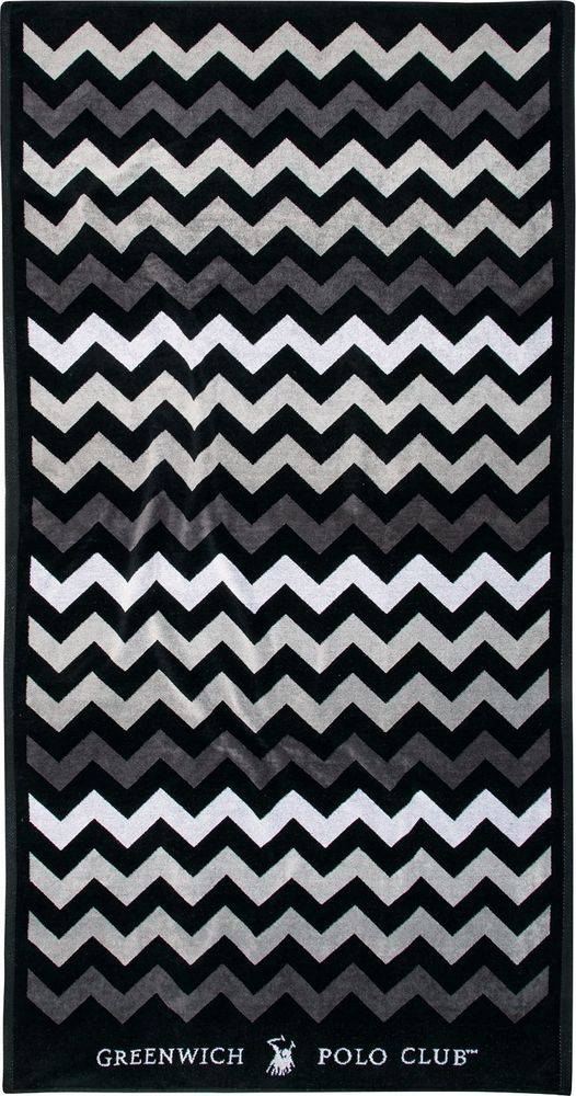 ΠΕΤΣΕΤΑ ΘΑΛΑΣΣΗΣ GREENWICH POLO CLUB 4007 BLACK/GREY (90Χ180CM)