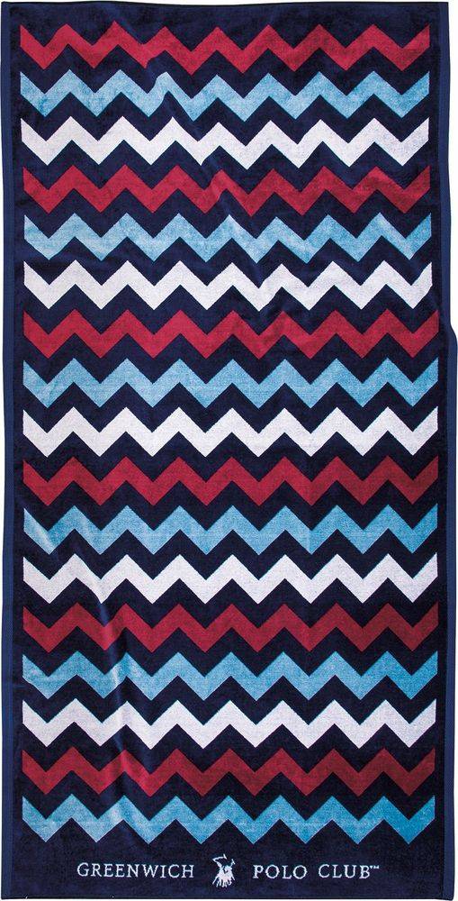 ΠΕΤΣΕΤΑ ΘΑΛΑΣΣΗΣ GREENWICH POLO CLUB 4008 ΜΠΛΕ/ΚΟΚΚΙΝΟ (90Χ180CM)