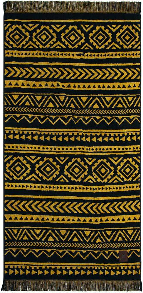 ΠΕΤΣΕΤΑ ΘΑΛΑΣΣΗΣ GREENWICH POLO CLUB 3830 BLACK/OCHRE (90Χ170CM) GREENWICH POLO CLUB