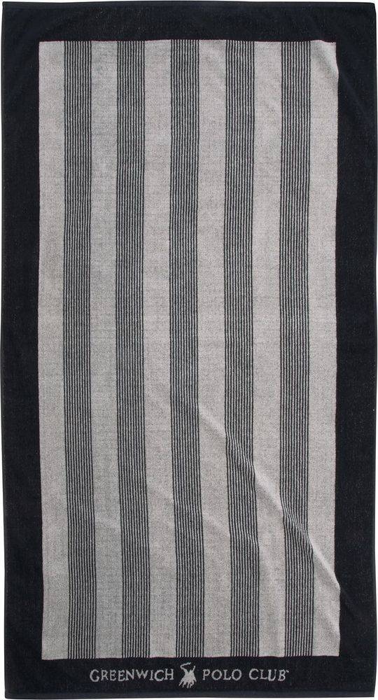 ΠΕΤΣΕΤΑ ΘΑΛΑΣΣΗΣ GREENWICH POLO CLUB 3886 BLACK/ECRU (90Χ170CM) GREENWICH POLO CLUB