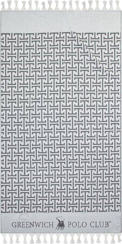 ΠΕΤΣΕΤΑ-ΠΑΡΕΟ ΘΑΛΑΣΣΗΣ GREENWICH POLO CLUB 3838 ΜΑΥΡΟ/ΣΠΑΓΓΙ (90Χ170CM)