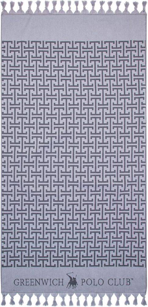 ΠΕΤΣΕΤΑ-ΠΑΡΕΟ ΘΑΛΑΣΣΗΣ GREENWICH POLO CLUB 3839 ΓΚΡΙ/ΜΑΥΡΟ (90Χ170CM) GREENWICH POLO CLUB