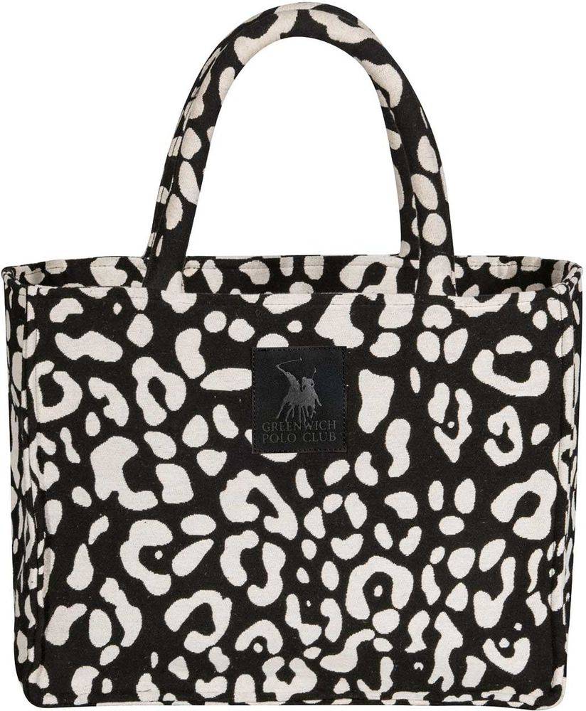 ΤΣΑΝΤΑ ΘΑΛΑΣΣΗΣ GREENWICH POLO CLUB 4059 BLACK/TAUPE (36Χ28CM) GREENWICH POLO CLUB