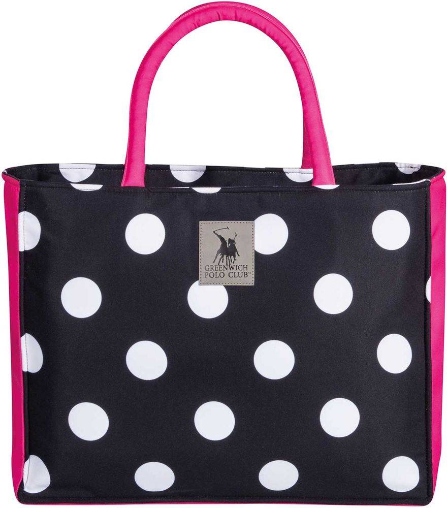 ΤΣΑΝΤΑ ΘΑΛΑΣΣΗΣ GREENWICH POLO CLUB 4068 BLACK/FUSCHIA (46X36CM) GREENWICH POLO CLUB