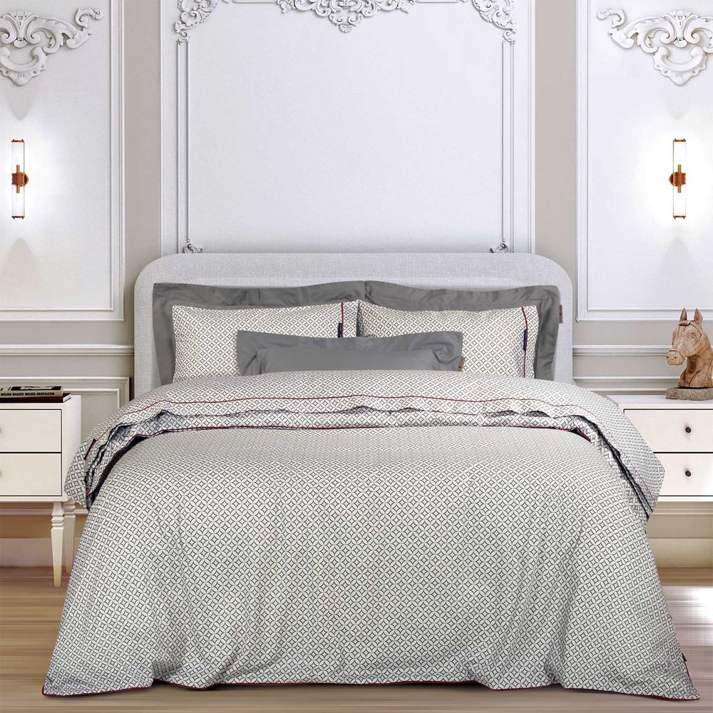 GREENWICH POLO CLUB ΣΕΝΤΟΝΙΑ KING SIZE GREENWICH POLO CLUB 2267 BEIGE/GREY ΣΕΤ 4ΤΜΧ ΧΩΡΙΣ ΛΑΣΤΙΧΟ (260X280CM)