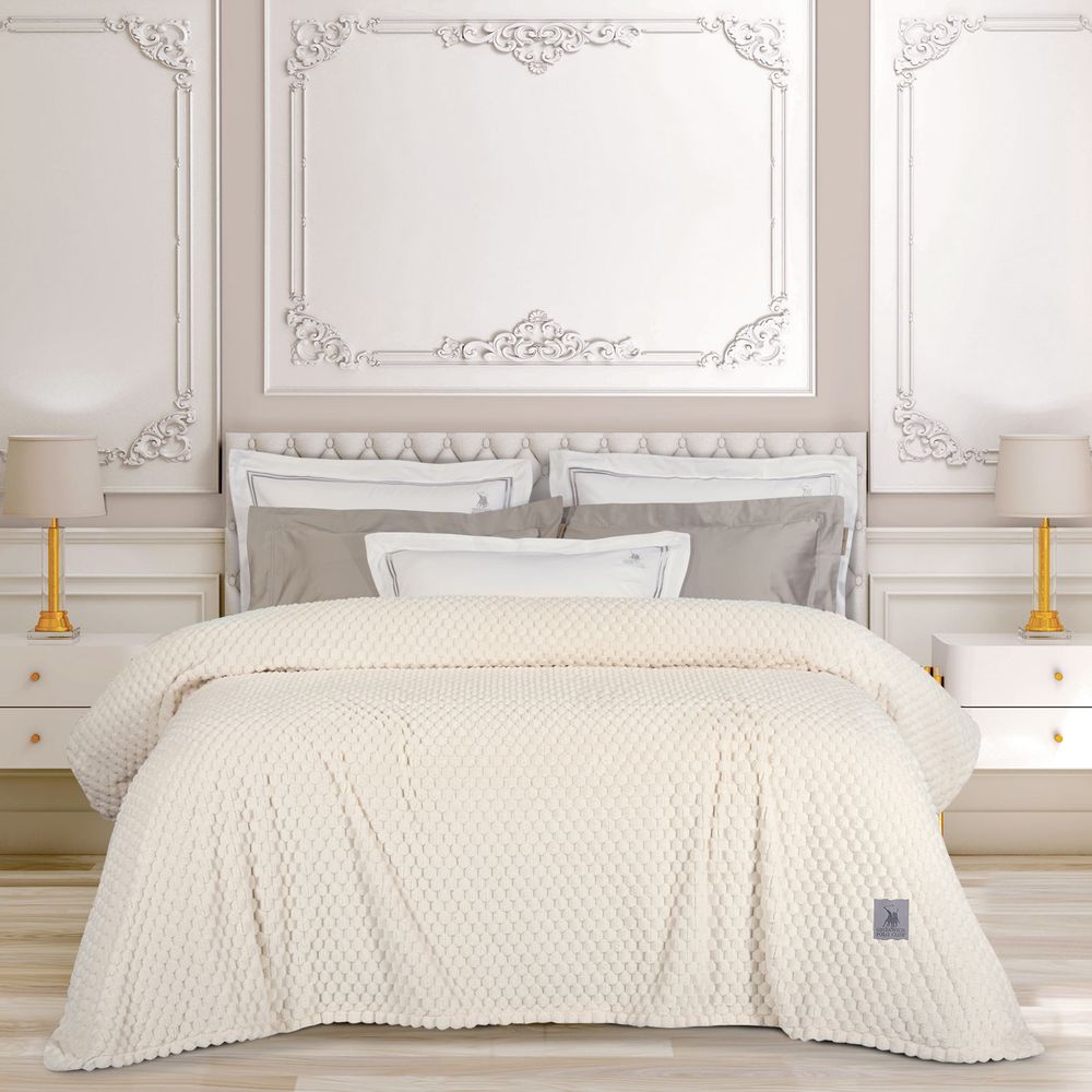 ΚΟΥΒΕΡΤΑ ΥΠΕΡΔΙΠΛΗ GREENWICH POLO CLUB 3473 CREAM (220X240CM) GREENWICH POLO CLUB